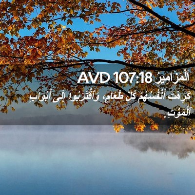 Picture 02 - اَلْمَزَامِيرُ 107:18 AVD - كَرِهَتْ أَنْفُسُهُمْ - Bible Verse Picture