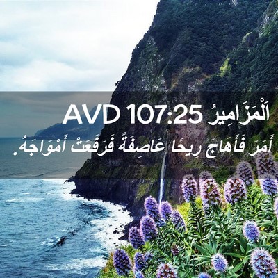 Picture 02 - اَلْمَزَامِيرُ 107:25 AVD - أَمَرَ فَأَهَاجَ رِيحًا - Bible Verse Picture