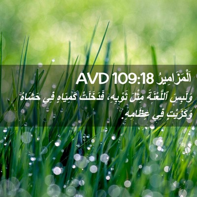 Picture 02 - اَلْمَزَامِيرُ 109:18 AVD - وَلَبِسَ ٱللَّعْنَةَ - Bible Verse Picture