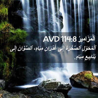 Picture 02 - اَلْمَزَامِيرُ 114:8 AVD - ٱلْمُحَوِّلِ ٱلصَّخْرَةَ - Bible Verse Picture