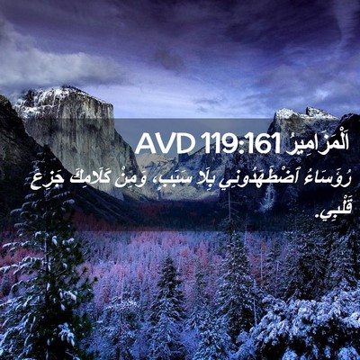 Picture 02 - اَلْمَزَامِيرُ 119:161 AVD - رُؤَسَاءُ ٱضْطَهَدُونِي - Bible Verse Picture
