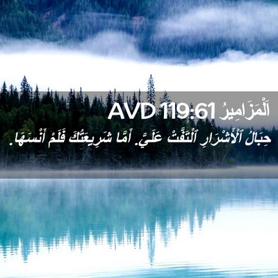 Picture 02 - اَلْمَزَامِيرُ 119:61 AVD - حِبَالُ ٱلْأَشْرَارِ - Bible Verse Picture