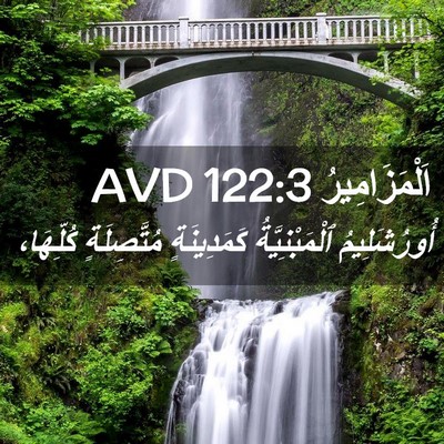 Picture 02 - اَلْمَزَامِيرُ 122:3 AVD - أُورُشَلِيمُ - Bible Verse Picture