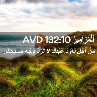 Picture 02 - اَلْمَزَامِيرُ 132:10 AVD - مِنْ أَجْلِ دَاوُدَ - Bible Verse Picture