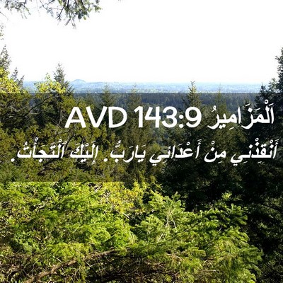 Picture 02 - اَلْمَزَامِيرُ 143:9 AVD - أَنْقِذْنِي مِنْ - Bible Verse Picture
