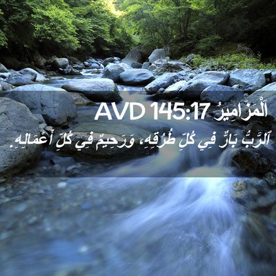 Picture 02 - اَلْمَزَامِيرُ 145:17 AVD - ٱلرَّبُّ بَارٌّ فِي كُلِّ - Bible Verse Picture