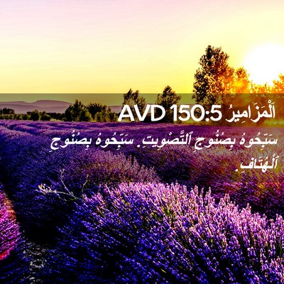 Picture 02 - اَلْمَزَامِيرُ 150:5 AVD - سَبِّحُوهُ بِصُنُوجِ - Bible Verse Picture