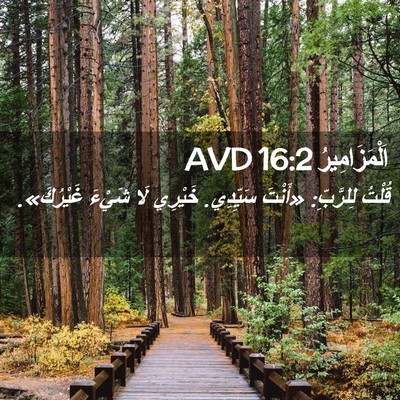 Picture 02 - اَلْمَزَامِيرُ 16:2 AVD - قُلْتُ لِلرَّبِّ: «أَنْتَ - Bible Verse Picture