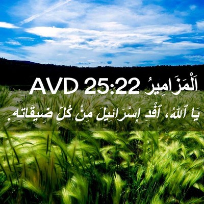 Picture 02 - اَلْمَزَامِيرُ 25:22 AVD - يَا ٱللهُ، ٱفْدِ - Bible Verse Picture
