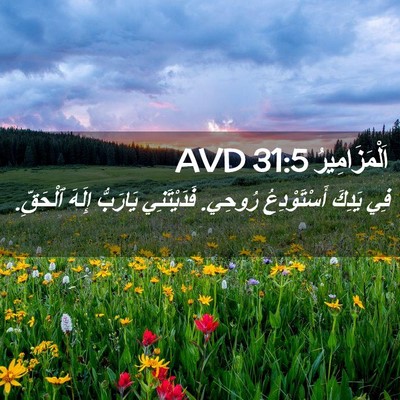 Picture 02 - اَلْمَزَامِيرُ 31:5 AVD - فِي يَدِكَ أَسْتَوْدِعُ - Bible Verse Picture