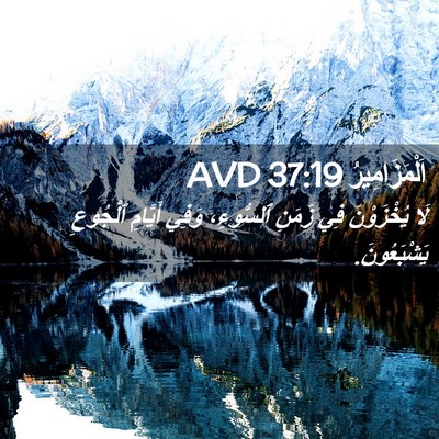 Picture 02 - اَلْمَزَامِيرُ 37:19 AVD - لَا يُخْزَوْنَ فِي زَمَنِ - Bible Verse Picture