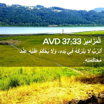 Picture 02 - اَلْمَزَامِيرُ 37:33 AVD - ٱلرَّبُّ لَا يَتْرُكُهُ - Bible Verse Picture