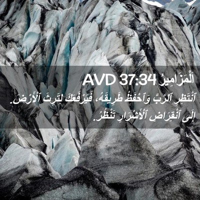 Picture 02 - اَلْمَزَامِيرُ 37:34 AVD - ٱنْتَظِرِ ٱلرَّبَّ - Bible Verse Picture