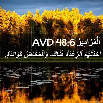Picture 02 - اَلْمَزَامِيرُ 48:6 AVD - أَخَذَتْهُمُ ٱلرِّعْدَةُ - Bible Verse Picture