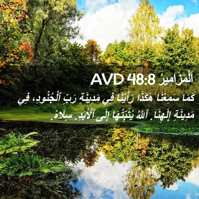 Picture 02 - اَلْمَزَامِيرُ 48:8 AVD - كَمَا سَمِعْنَا هَكَذَا - Bible Verse Picture