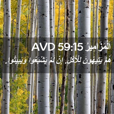 Picture 02 - اَلْمَزَامِيرُ 59:15 AVD - هُمْ يَتِيهُونَ - Bible Verse Picture