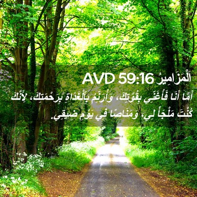 Picture 02 - اَلْمَزَامِيرُ 59:16 AVD - أَمَّا أَنَا فَأُغَنِّي - Bible Verse Picture