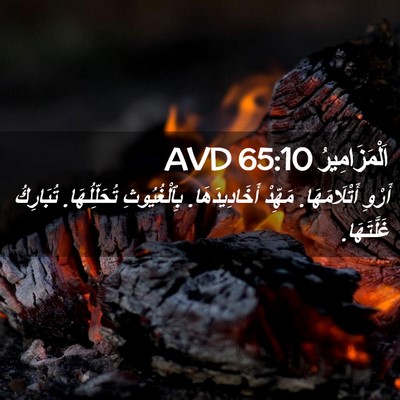 Picture 02 - اَلْمَزَامِيرُ 65:10 AVD - أَرْوِ أَتْلَامَهَا. - Bible Verse Picture
