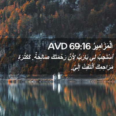 Picture 02 - اَلْمَزَامِيرُ 69:16 AVD - ٱسْتَجِبْ لِي يَارَبُّ - Bible Verse Picture