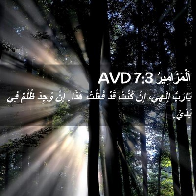 Picture 02 - اَلْمَزَامِيرُ 7:3 AVD - يَارَبُّ إِلَهِي، إِنْ - Bible Verse Picture