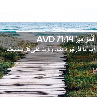 Picture 02 - اَلْمَزَامِيرُ 71:14 AVD - أَمَّا أَنَا فَأَرْجُو - Bible Verse Picture