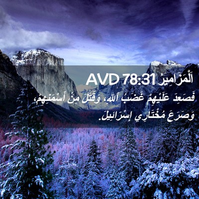 Picture 02 - اَلْمَزَامِيرُ 78:31 AVD - فَصَعِدَ عَلَيْهِمْ - Bible Verse Picture