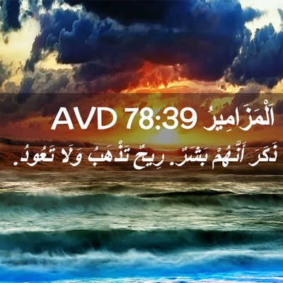 Picture 02 - اَلْمَزَامِيرُ 78:39 AVD - ذَكَرَ أَنَّهُمْ بَشَرٌ. - Bible Verse Picture