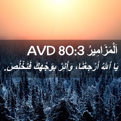 Picture 02 - اَلْمَزَامِيرُ 80:3 AVD - يَا ٱللهُ أَرْجِعْنَا، - Bible Verse Picture