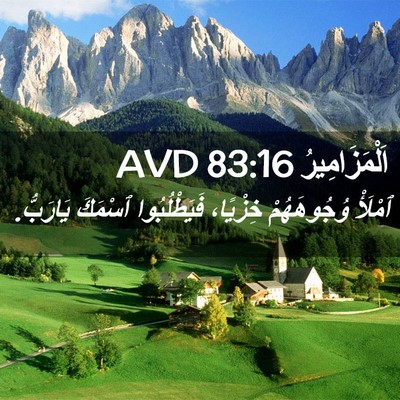 Picture 02 - اَلْمَزَامِيرُ 83:16 AVD - ٱمْلَأْ وُجُوهَهُمْ - Bible Verse Picture