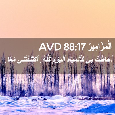 Picture 02 - اَلْمَزَامِيرُ 88:17 AVD - أَحَاطَتْ بِي - Bible Verse Picture
