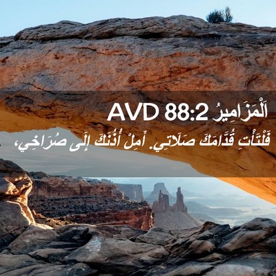 Picture 02 - اَلْمَزَامِيرُ 88:2 AVD - فَلْتَأْتِ قُدَّامَكَ - Bible Verse Picture