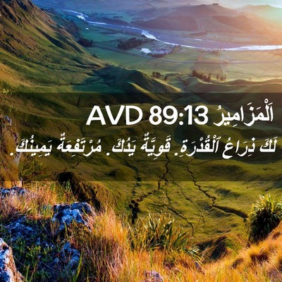 Picture 02 - اَلْمَزَامِيرُ 89:13 AVD - لَكَ ذِرَاعُ ٱلْقُدْرَةِ. - Bible Verse Picture