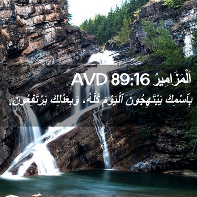 Picture 02 - اَلْمَزَامِيرُ 89:16 AVD - بِٱسْمِكَ يَبْتَهِجُونَ - Bible Verse Picture