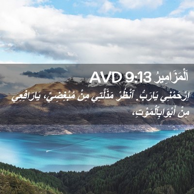 Picture 02 - اَلْمَزَامِيرُ 9:13 AVD - اِرْحَمْنِي يَارَبُّ. - Bible Verse Picture