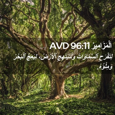 Picture 02 - اَلْمَزَامِيرُ 96:11 AVD - لِتَفْرَحِ ٱلسَّمَاوَاتُ - Bible Verse Picture