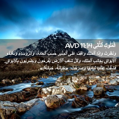 Picture 02 - اَلْمُلُوكِ ٱلثَّانِي 11:14 AVD - وَنَظَرَتْ وَإِذَا - Bible Verse Picture