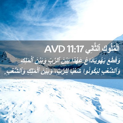 Picture 02 - اَلْمُلُوكِ ٱلثَّانِي 11:17 AVD - وَقَطَعَ يَهُويَادَاعُ - Bible Verse Picture
