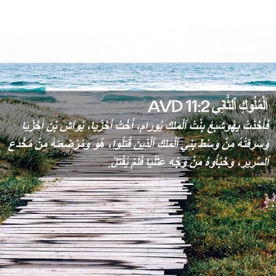 Picture 02 - اَلْمُلُوكِ ٱلثَّانِي 11:2 AVD - فَأَخَذَتْ يَهُوشَبَعُ - Bible Verse Picture