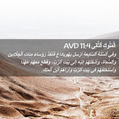 Picture 02 - اَلْمُلُوكِ ٱلثَّانِي 11:4 AVD - وَفِي ٱلسَّنَةِ - Bible Verse Picture