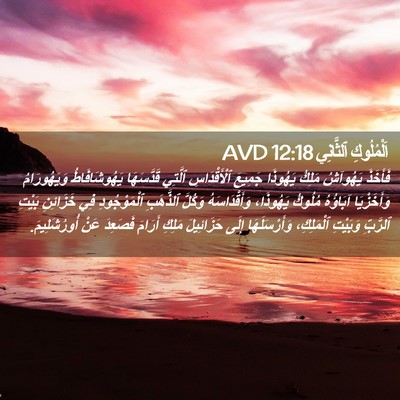 Picture 02 - اَلْمُلُوكِ ٱلثَّانِي 12:18 AVD - فَأَخَذَ يَهُوآشُ مَلِكُ - Bible Verse Picture