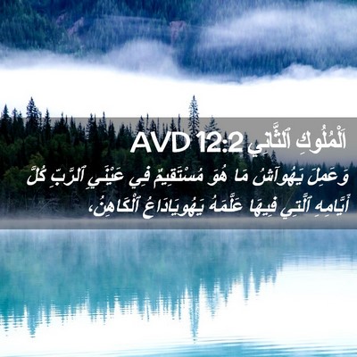 Picture 02 - اَلْمُلُوكِ ٱلثَّانِي 12:2 AVD - وَعَمِلَ يَهُوآشُ مَا هُوَ - Bible Verse Picture