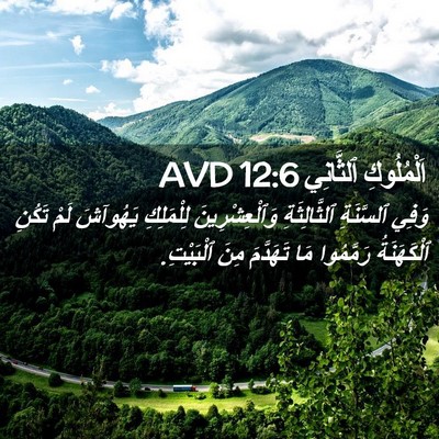 Picture 02 - اَلْمُلُوكِ ٱلثَّانِي 12:6 AVD - وَفِي ٱلسَّنَةِ - Bible Verse Picture