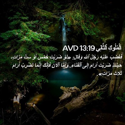 Picture 02 - اَلْمُلُوكِ ٱلثَّانِي 13:19 AVD - فَغَضِبَ عَلَيْهِ رَجُلُ - Bible Verse Picture