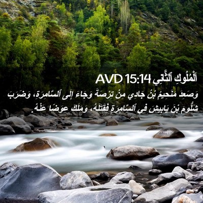 Picture 02 - اَلْمُلُوكِ ٱلثَّانِي 15:14 AVD - وَصَعِدَ مَنَحِيمُ بْنُ - Bible Verse Picture