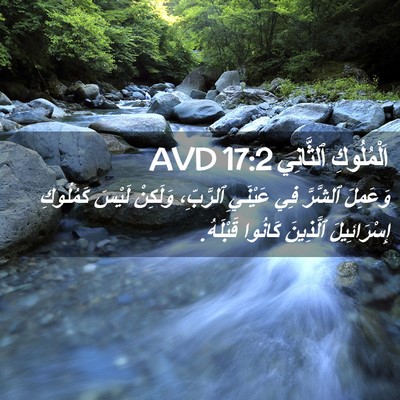 Picture 02 - اَلْمُلُوكِ ٱلثَّانِي 17:2 AVD - وَعَمِلَ ٱلشَّرَّ فِي - Bible Verse Picture