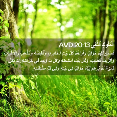 Picture 02 - اَلْمُلُوكِ ٱلثَّانِي 20:13 AVD - فَسَمِعَ لَهُمْ - Bible Verse Picture