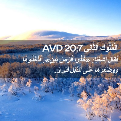 Picture 02 - اَلْمُلُوكِ ٱلثَّانِي 20:7 AVD - فَقَالَ إِشَعْيَا: «خُذُوا - Bible Verse Picture