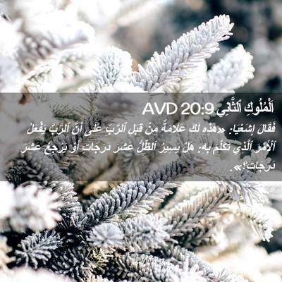 Picture 02 - اَلْمُلُوكِ ٱلثَّانِي 20:9 AVD - فَقَالَ إِشَعْيَا: «هَذِهِ - Bible Verse Picture