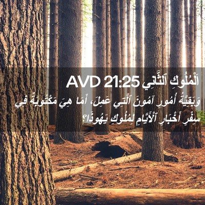 Picture 02 - اَلْمُلُوكِ ٱلثَّانِي 21:25 AVD - وَبَقِيَّةُ أُمُورِ - Bible Verse Picture