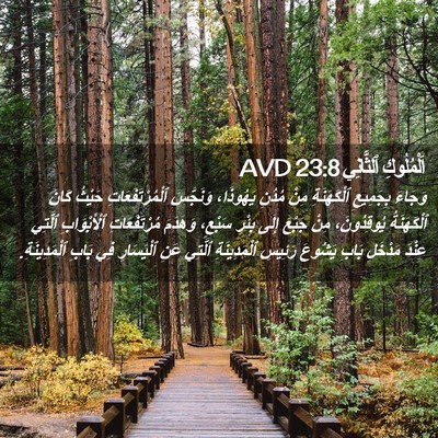 Picture 02 - اَلْمُلُوكِ ٱلثَّانِي 23:8 AVD - وَجَاءَ بِجَمِيعِ - Bible Verse Picture